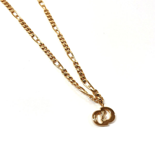 Dior Necklace metal gold Women Used