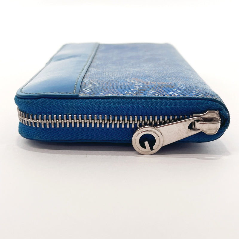 GOYARD purse Matignon zip Herringbone PVC/leather blue unisex Used