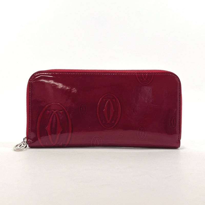 CARTIER purse Happy Birthday Patent leather Red Women Used