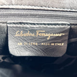 Salvatore Ferragamo Handbag AN 21 1668 Heel studs 2way leather Black Women Used