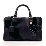 LOEWE Handbag Amazona 36 Junya Watanabe Comme des Garcons collaboration leather/canvas Black Black unisex Used