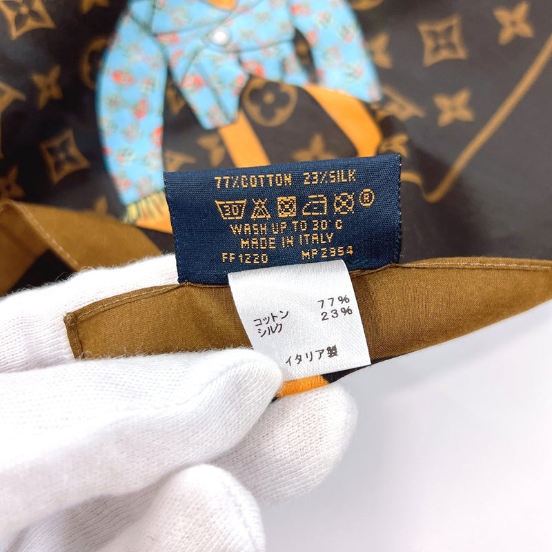 Shop Louis Vuitton Monogram Silk Street Style Cotton Logo Scarves