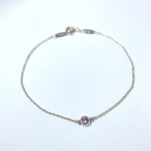 TIFFANY&Co. bracelet By the yard Silver925/Pink Sapphire Silver Women Used