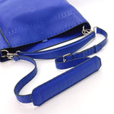 FENDI Handbag Celeria 2way leather blue Women Used