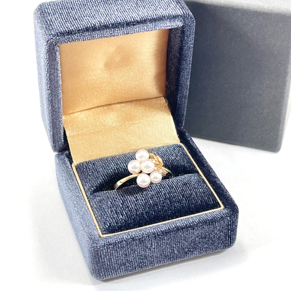 MIKIMOTO Ring Pearl K18 yellow gold/Pearl #13(JP Size) gold Women Used