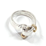 TIFFANY&Co. Ring Love knot Hook & Eye K18 Gold/Silver925 #8(JP Size) Silver Women Used
