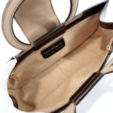 Salvatore Ferragamo Handbag AB-21 1829 Patent leather Brown Brown Women Used