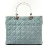 Dior Handbag MA-1929 Canage Lady day all denim blue blue Women Used