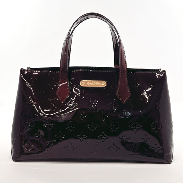 LOUIS VUITTON Handbag M93641 Wilsher PM Monogram Vernis Bordeaux Bordeaux Women Used