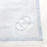 HERMES handkerchief cotton blue Women New