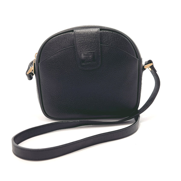 BURBERRY Shoulder Bag leather Black Women Used