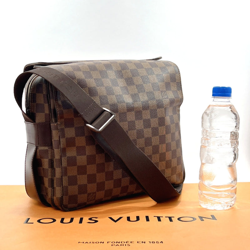 Logo Shoulder Belt Louis Vuitton Naviglio Damier Bag Brown mens