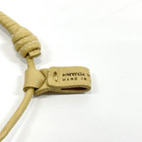 BOTTEGAVENETA bracelet leather beige unisex Used