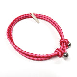 BOTTEGAVENETA bracelet Intrecciato leather pink pink unisex Used