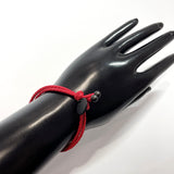 BOTTEGAVENETA bracelet Intrecciato leather Red unisex Used