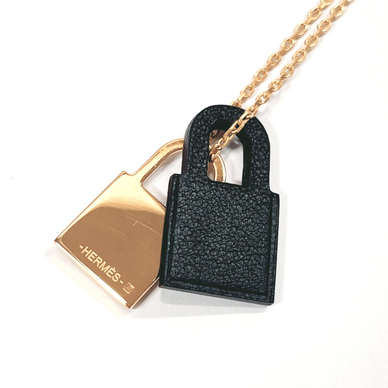 HERMES Necklace Okeley Gold Plated gold gold Y Women Used