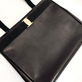 Salvatore Ferragamo Tote Bag AQ 21 2530 Vala leather Black Women Used