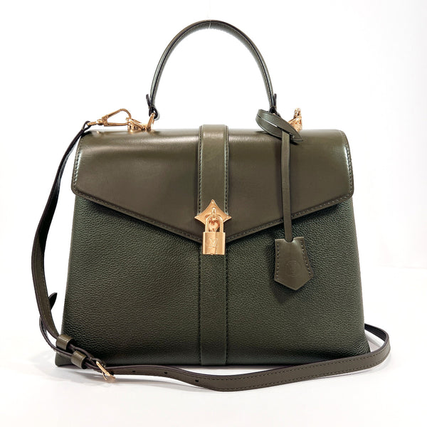 LOUIS VUITTON Handbag M53819 Rose Devin MM leather khaki Women Used