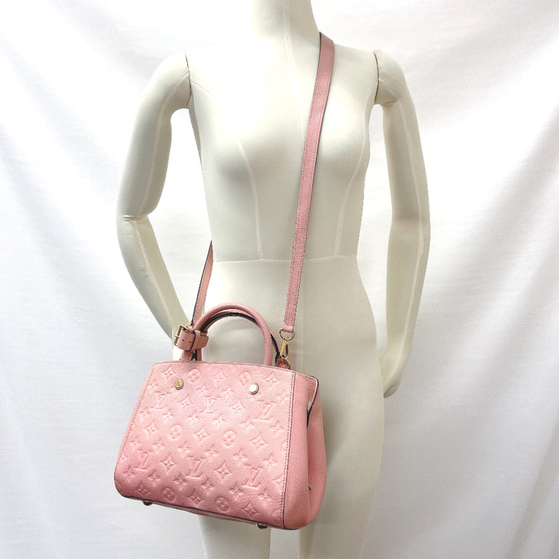 Louis Vuitton Montaigne Bb Vernis Rose Ballerine Pink Patent Leather S -  MyDesignerly