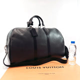 LOUIS VUITTON Boston bag M30112 Kendall GM Taiga Black mens Used