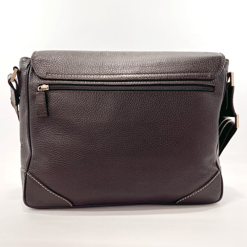 Dunhill Shoulder Bag OF6010B Messenger bag Ensign leather Dark brown mens Used