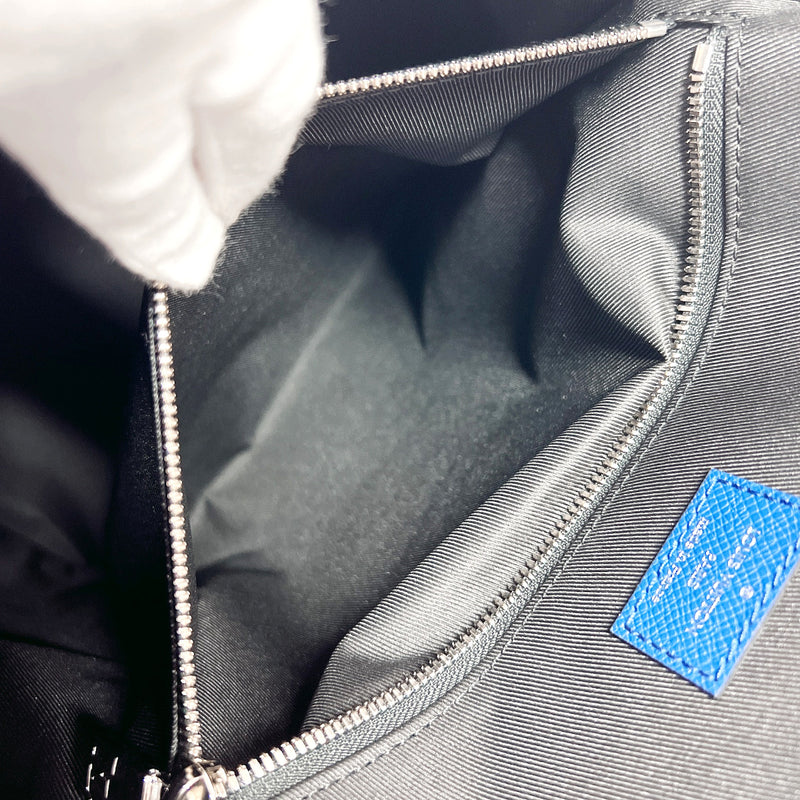 Louis Vuitton Taiga Taigarama Denim Blue Monogram Logo Pocket