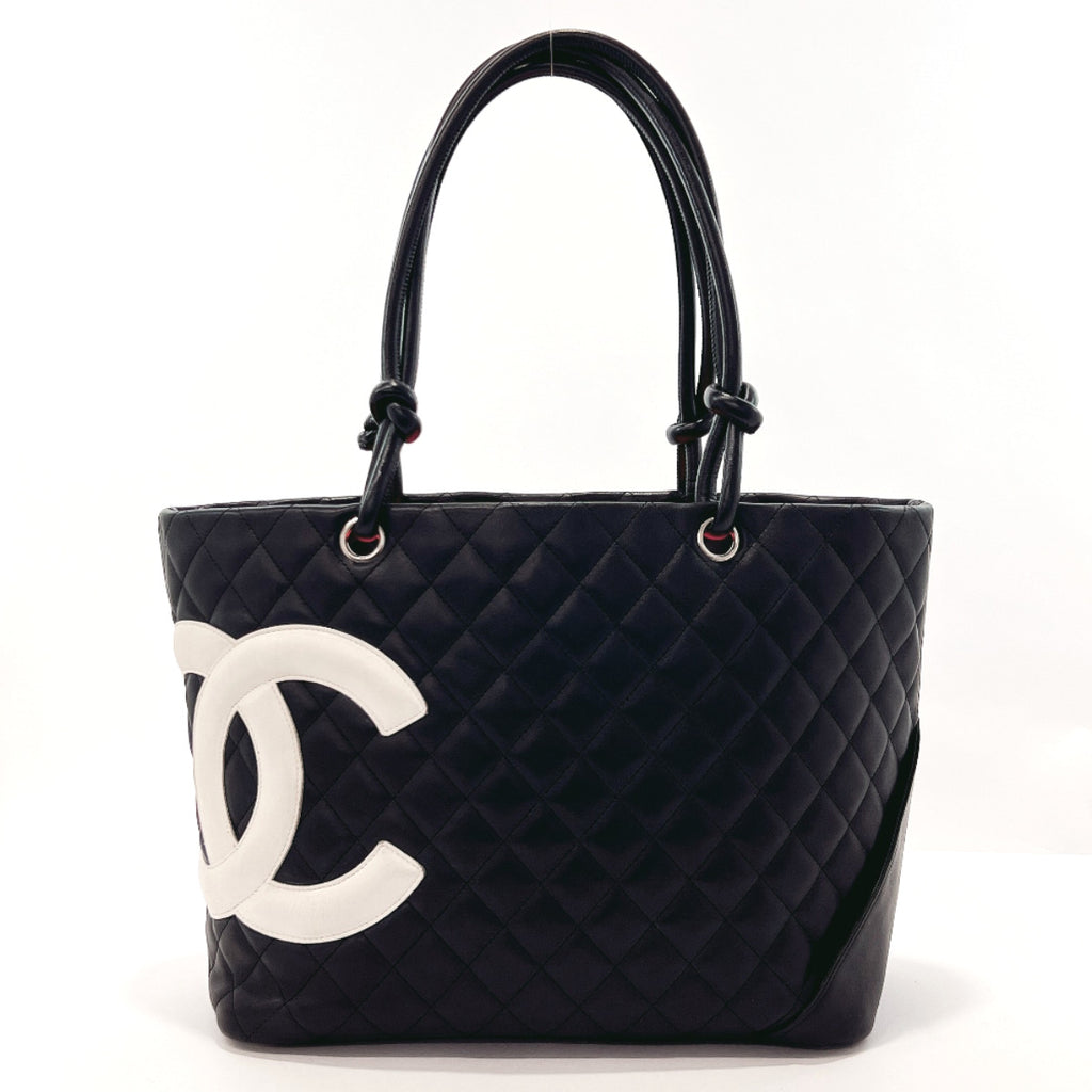 Chanel Black & White Quilted Lambskin Cambon Camera Bag at Jill's  Consignment