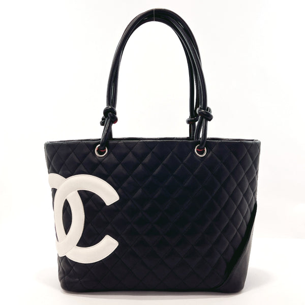 Chic Chanel CC Eyelets North-South Quilted Tote Patent Goatskin! - Free  Ship USA - The Happy Coin
