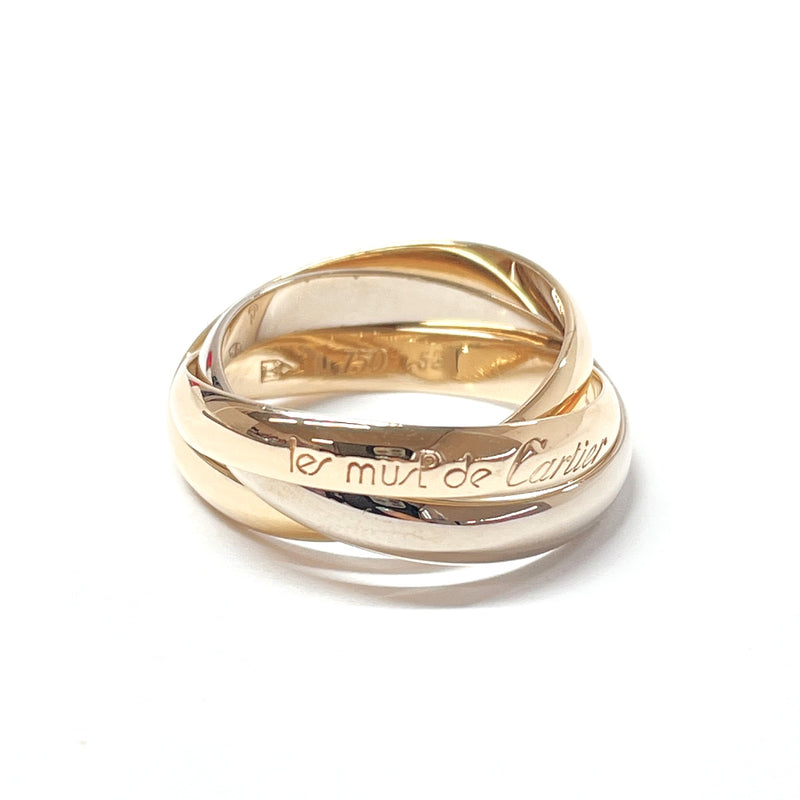 CARTIER Ring Trinity ring K18 yellow gold/K18 white gold #13(JP Size) gold gold Women Used