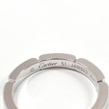 CARTIER Ring Maiyon PANTHERE #51 K18 white gold #10(JP Size) Silver Women Used