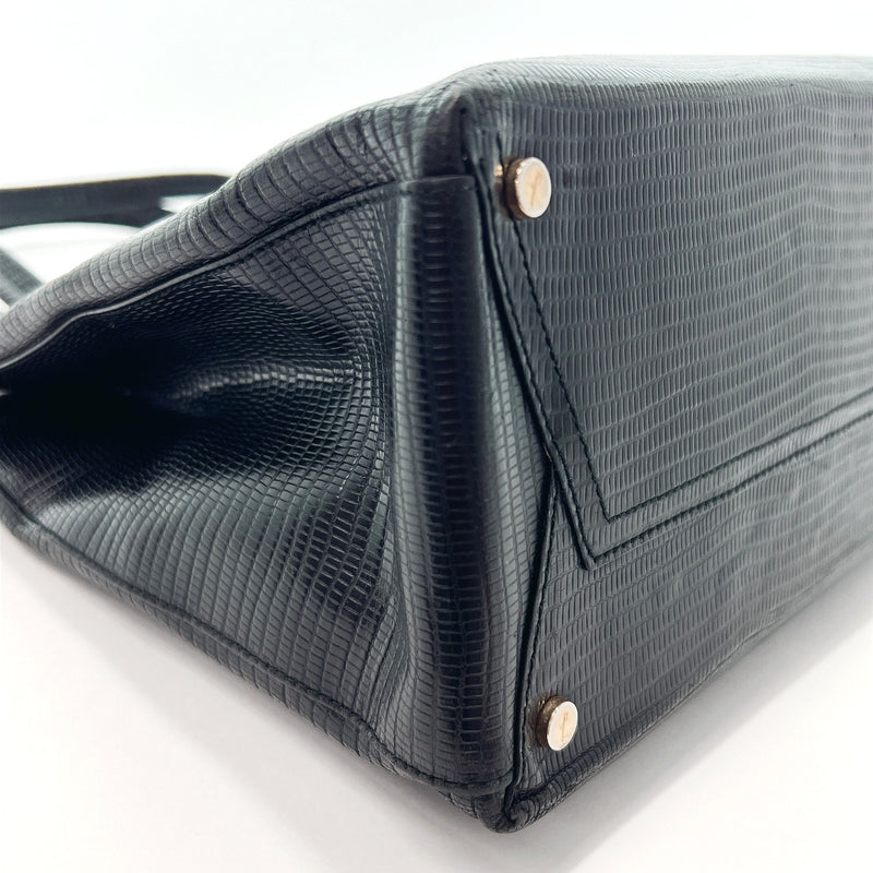 Salvatore Ferragamo Tote Bag BK-21 8254 Vala leather Black Women Used