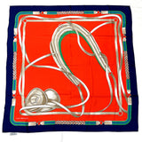 CELINE scarf silk Red Women Used