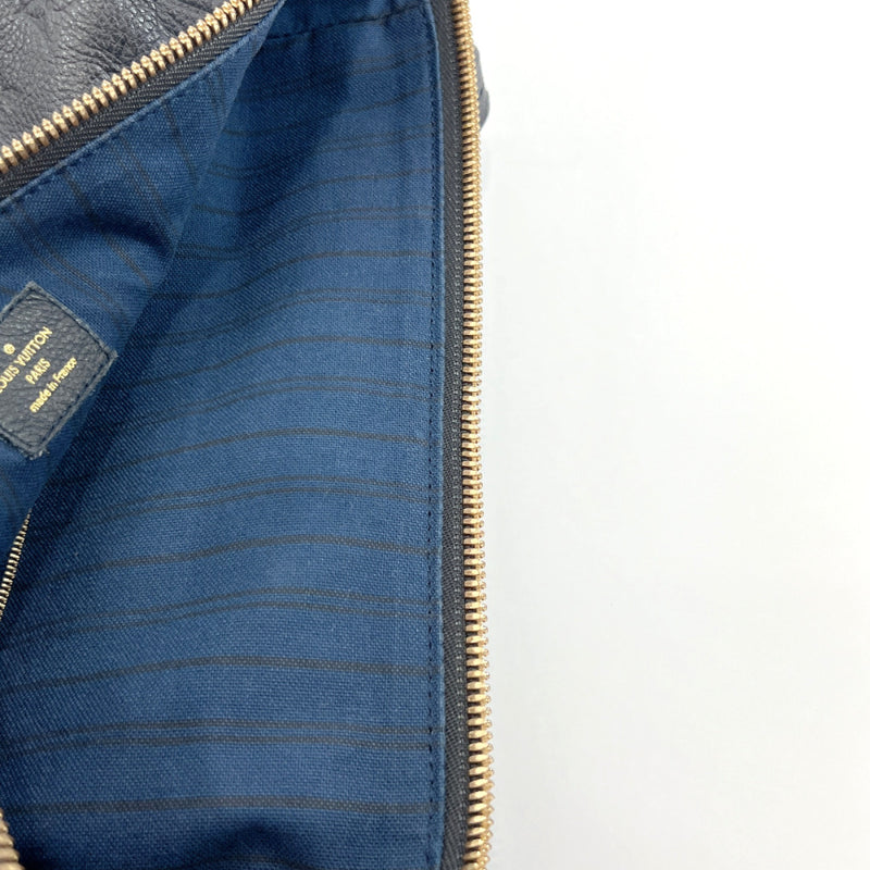 LOUIS VUITTON Mini Hand Bag Pouch Monogram Empreinte Navy Blue