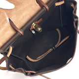 HERMES Backpack Daypack Herbag add PM Towar Officier/leather Brown □PCarved seal Women Used