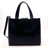 Salvatore Ferragamo Handbag AQ-21 8252 Vala 2Way leather Black Women Used