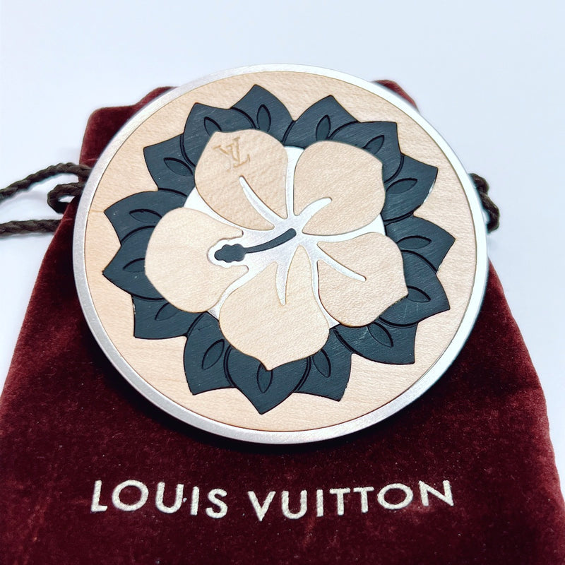 Louis Vuitton FLOWER HIBISCUS BROOCH Silvery Metal ref.257308