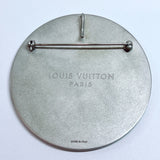 LOUIS VUITTON Brooch hibiscus metal/Wood Silver Women Used