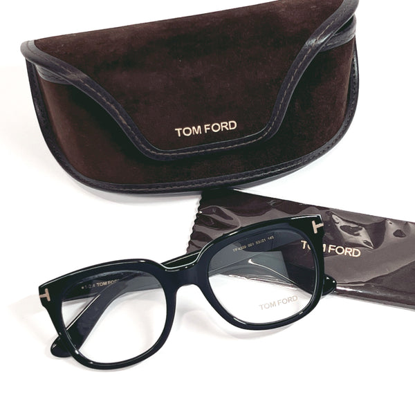 TOM FORD Glasses TF4309 001 Synthetic resin Black Women Used