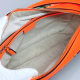 GUCCI Shoulder Bag 550147 GG Flora canvas/leather Orange Women Used