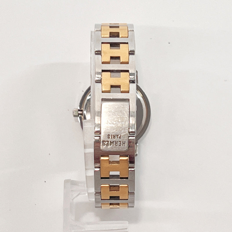 HERMES Watches CL3.240 Clipper Stainless Steel/Gold Plated gold gold Women Used