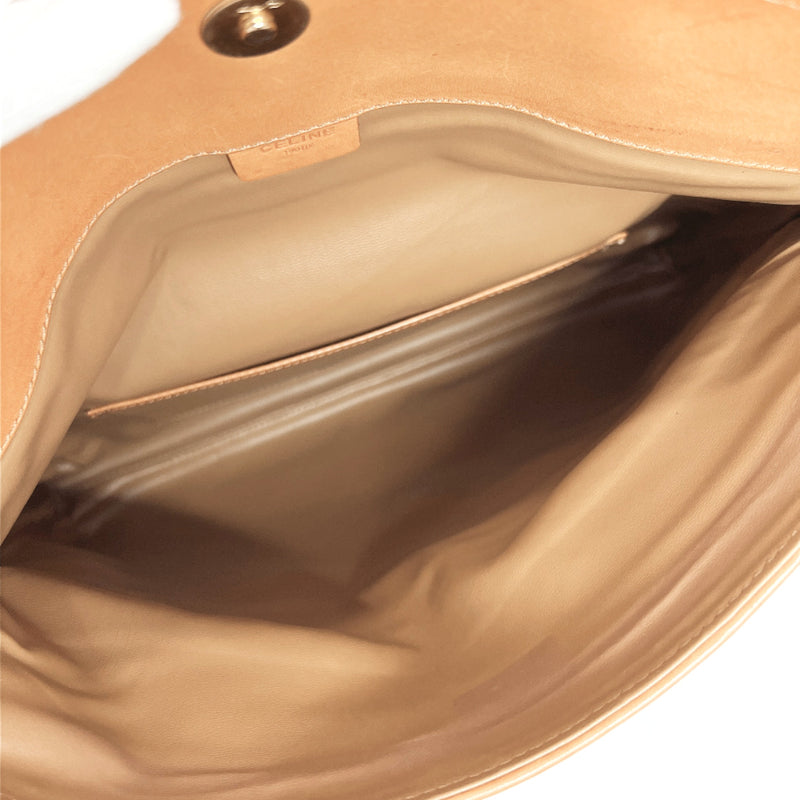 CELINE Clutch bag Macadam vintage PVC beige unisex Used