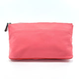 HERMES Pouch leather pink pink XCarved seal Women Used