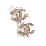CHANEL Earring AB6333 COCO Mark Star metal/Rhinestone Silver Silver Women Used