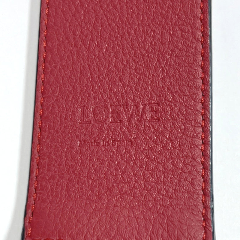 LOEWE Shoulder strap puzzle leather Bordeaux Bordeaux unisex Used