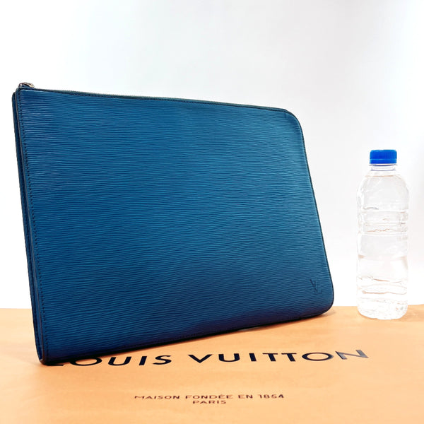 LOUIS VUITTON Clutch bag M54495 Posh Documan Epi Leather blue mens Used