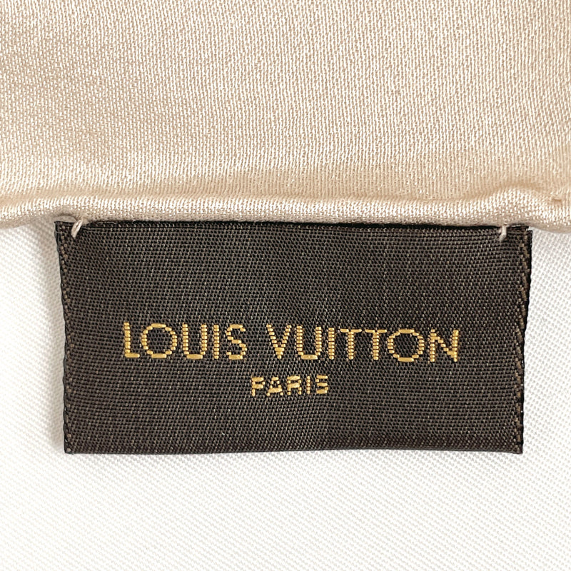 Louis Vuitton Carre Monaco M71146 Scarf Monogram Beige Silk 100% Unisex