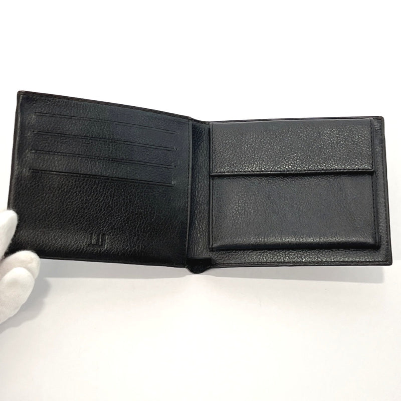 Dunhill wallet PVC/leather Dark brown mens Used