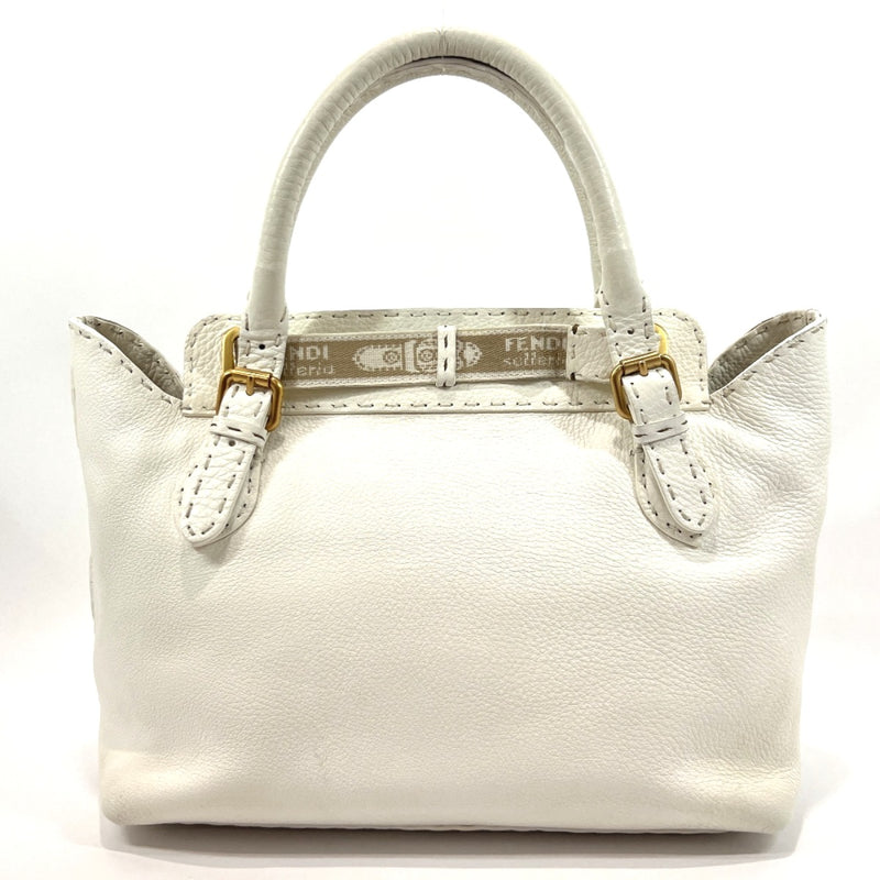 FENDI Handbag 8BN155 Celeria Villa Borghese leather white Women Used