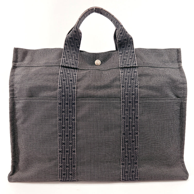 HERMES Tote Bag Her Line Tote MM canvas gray unisex Used