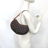 LOUIS VUITTON Shoulder Bag M51510 Croissant PM Monogram canvas/Leather Brown Women Used
